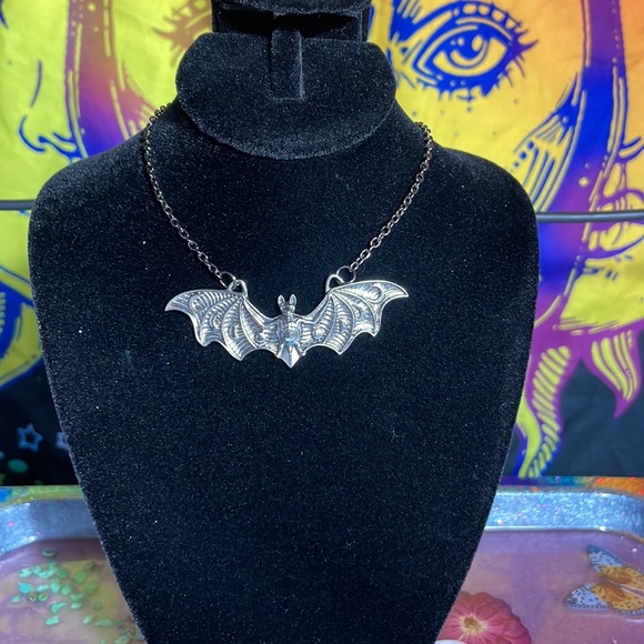 Jewelry - 6/$30 Moon Phase Bat Necklace